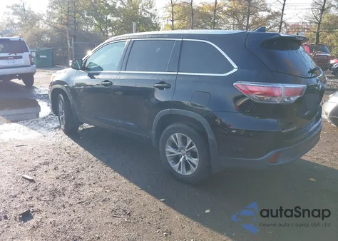 2014 Toyota Highlander Xle V6 from USA, damaged, VIN 5TDJKRFH8ES036989